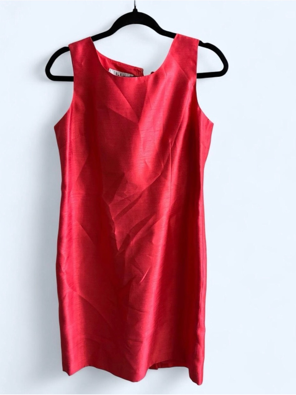 Classic Sleeveless Pink Shift Dress - Size 8P